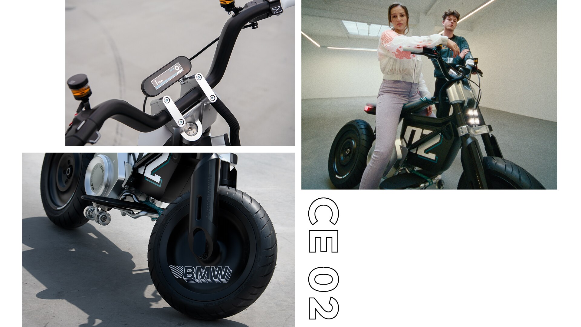 Дизайнът на BMW Motorrad Concept CE 02 е емоционален и същевременно минималистичен.