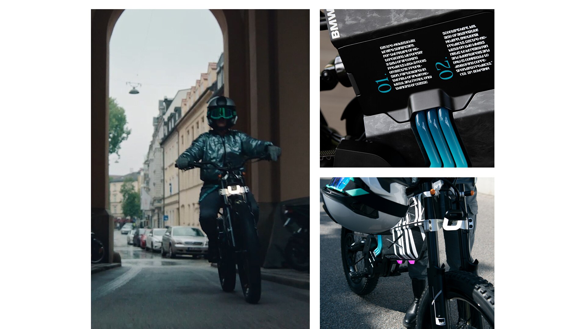 BMW Motorrad Vision AMBY с жена водач.