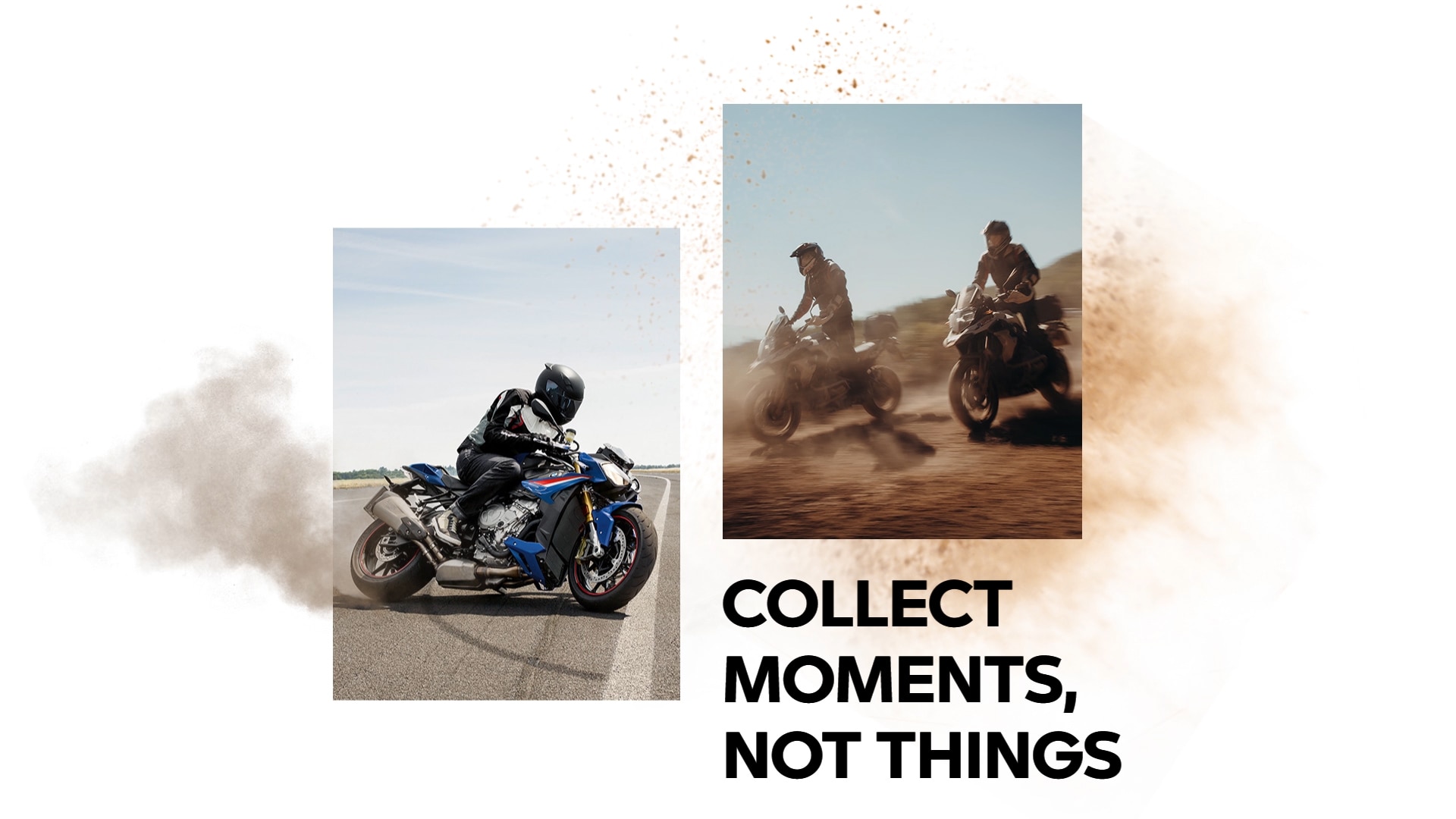 Състезател на BMW Motorrad на състезателно трасе