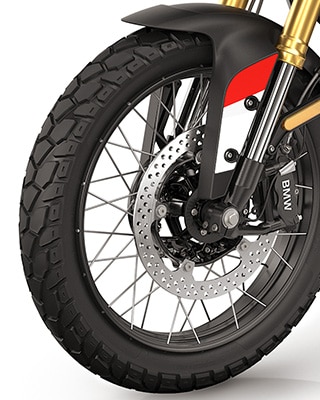 Колела с кръстосани спици на BMW F 450 GS