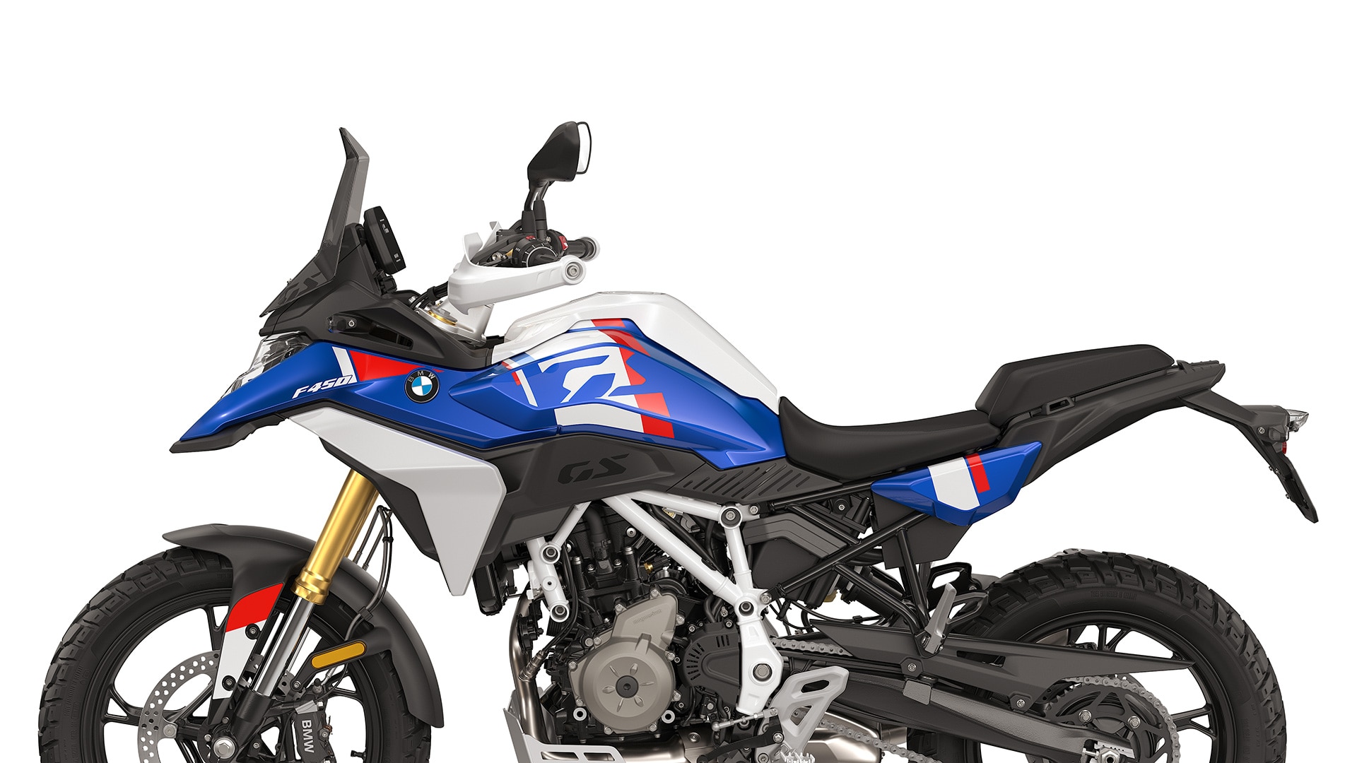 Типичният GS силует на F 450 GS от BMW Motorrad