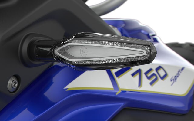 Това са забележителните светодиодни мигачи на F 750 GS.
