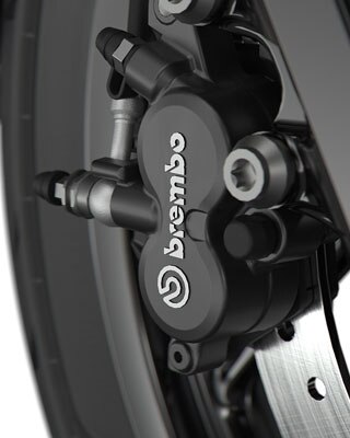 Това е черната спирачна система Brembo.