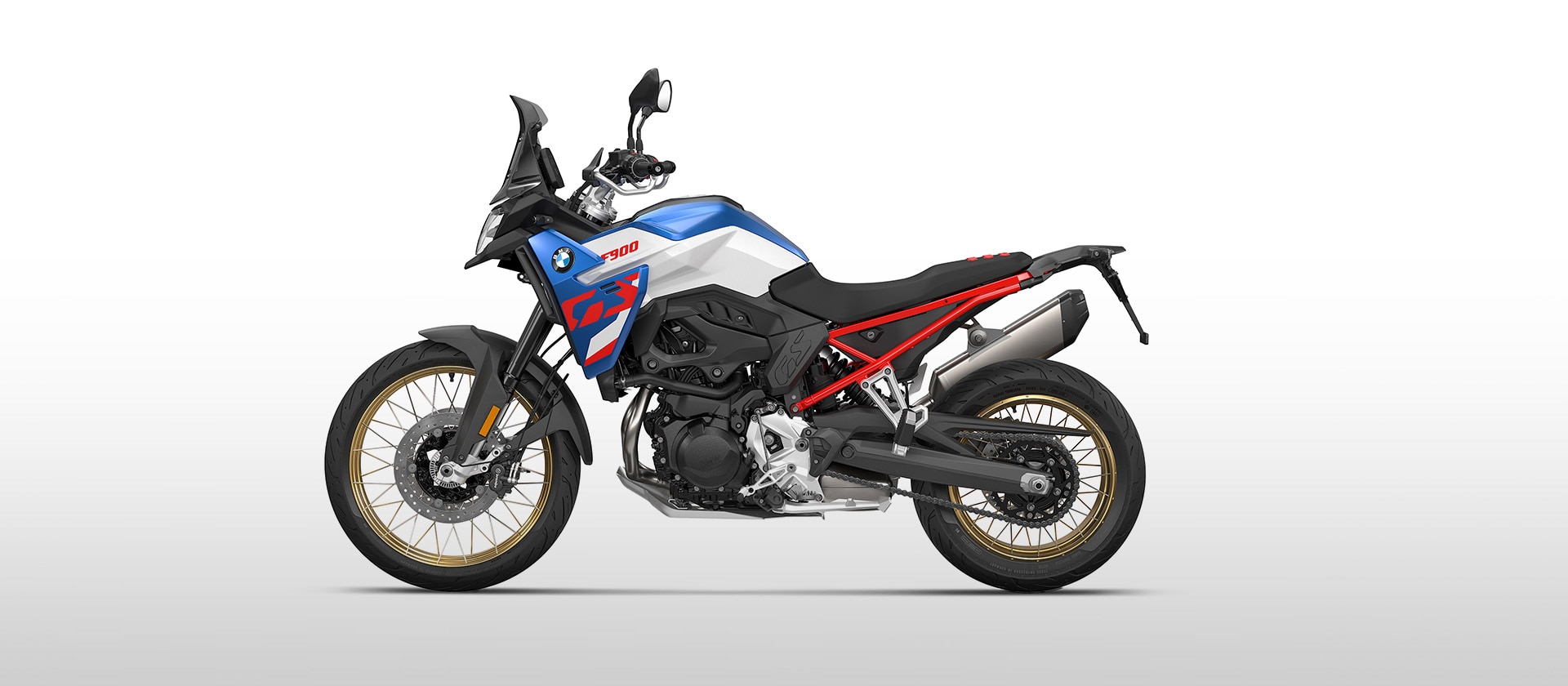 F 900 GS от BMW Motorrad в Lightwhite uni/Racingblue metallic/Racingred