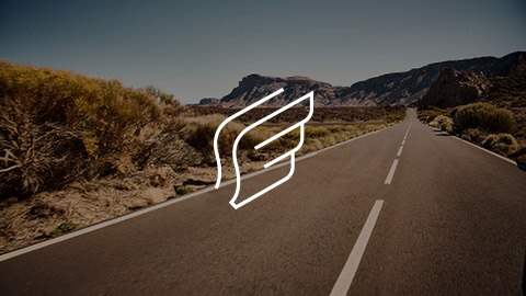 Heritage logo with a highway in the background