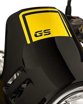 Това е ветрозащитният щит на R nineT Urban G/S, вкл. GS лого.