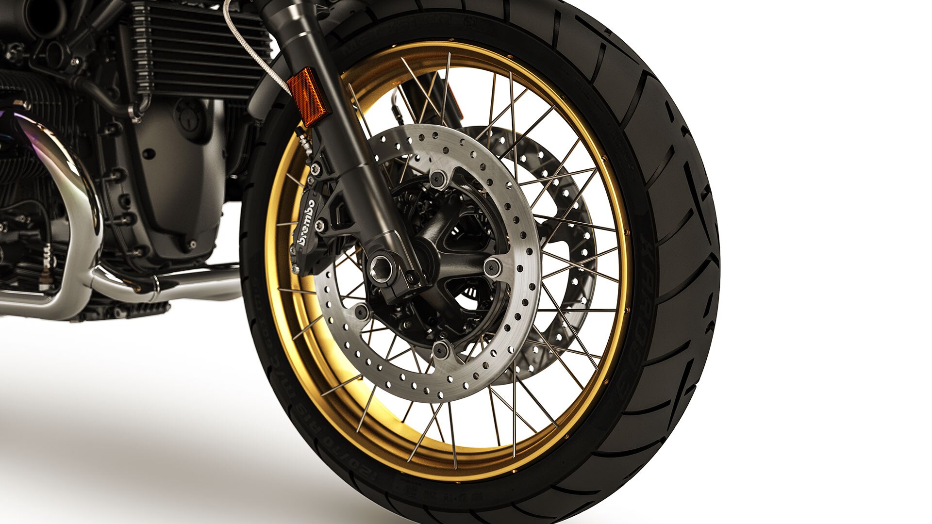 Това са златистите джанти на R nineT Urban G/S.