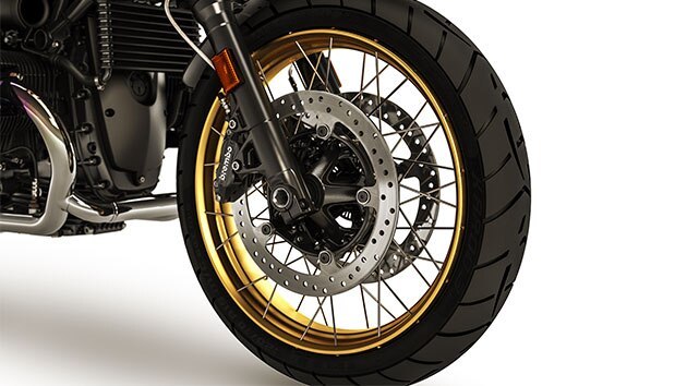 Това са златистите джанти на R nineT Urban G/S.