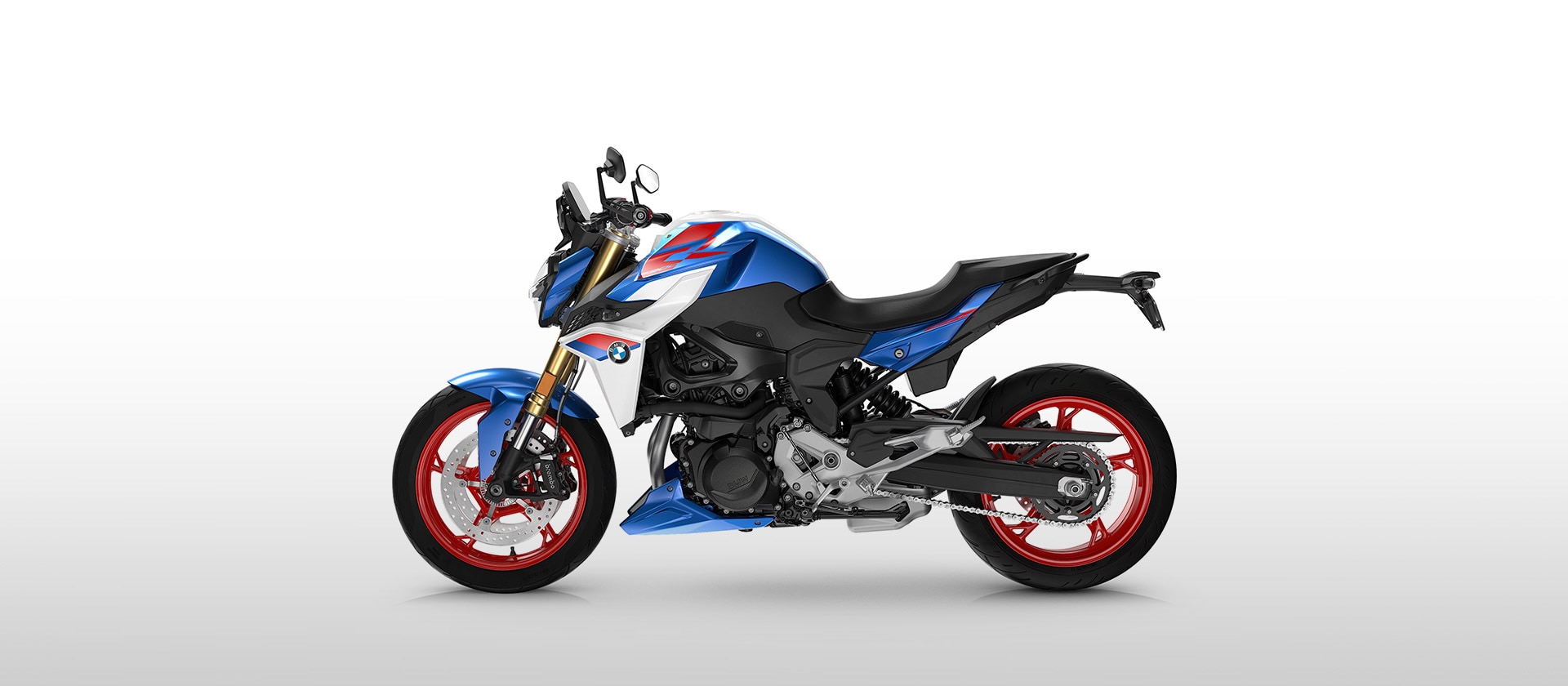 F 900 R Sport от BMW Motorrad с цвят Lightwhite uni/”състезателно синьо” металик