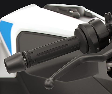 Регулируеми ръчни лостове и отопляеми ръкохватки на F 450 RR от BMW Motorrad