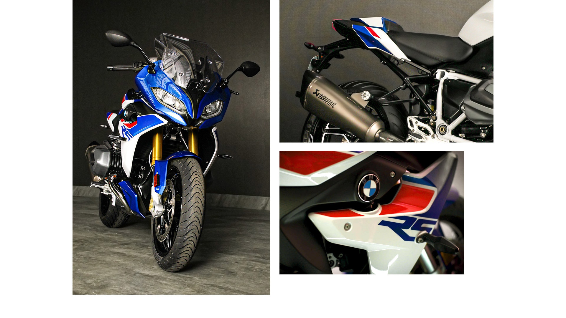 Колаж на R 1250 RS с акценти в дизайна