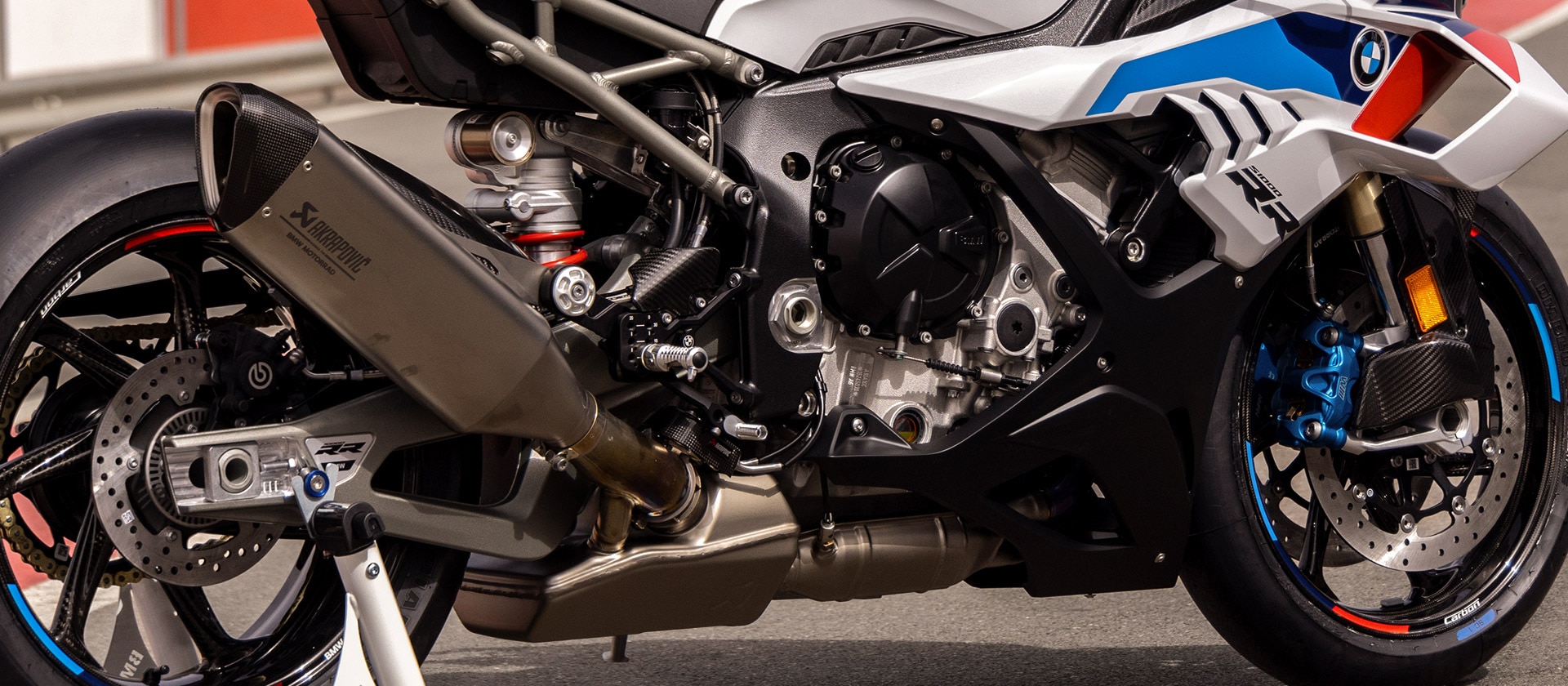 Close-up of the engine section of the RR