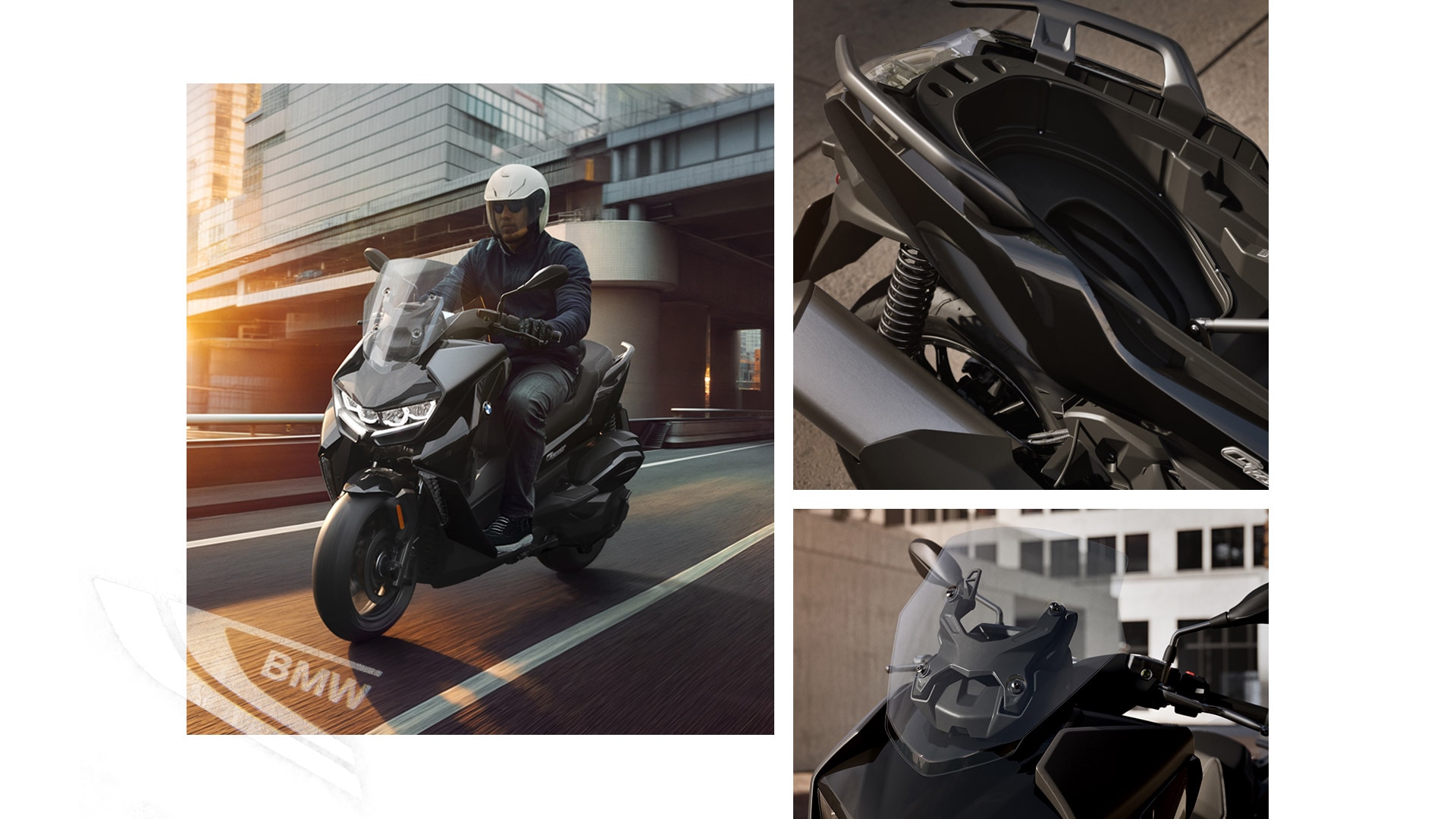 Collage of the highlights of the C 400 GT from BMW Motorrad