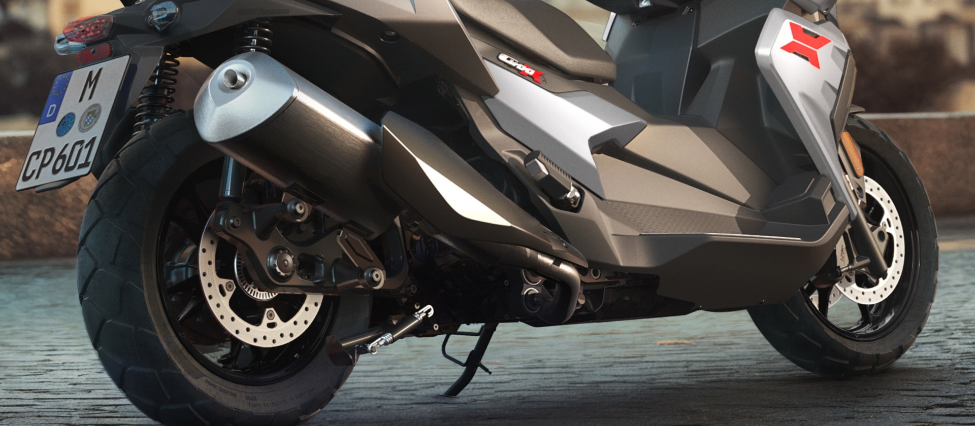 Engine of the C 400 X from BMW Motorrad